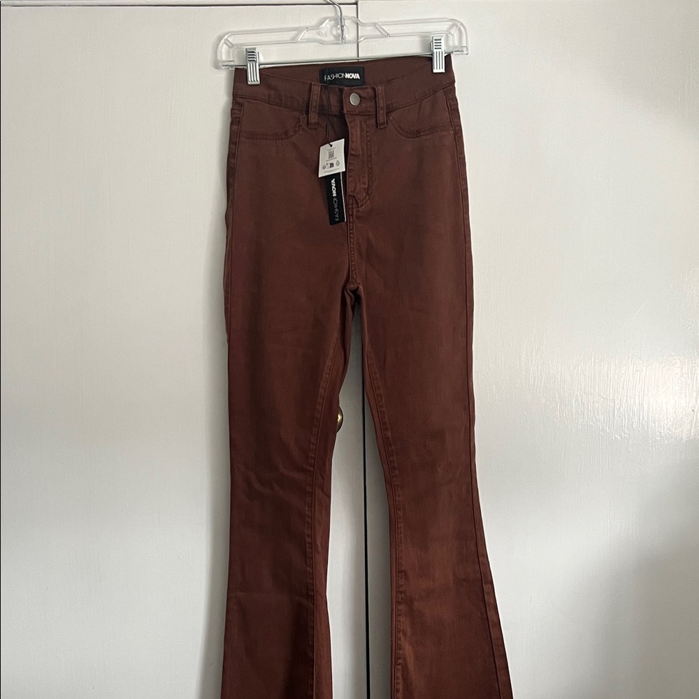 Fashion Nova Chestnut Flare Pants